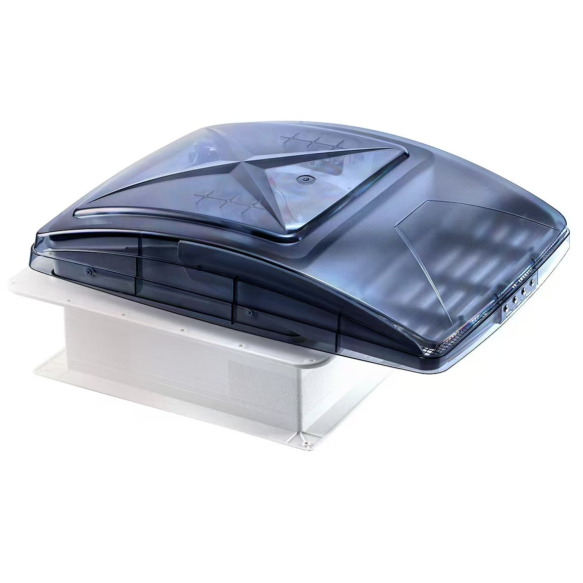 Remote operation RV roof vent (Maxxair Style) - 12V Remote Control 14" Quiet Smart RV Roof Fan with Rain Sensor, 10-Speed, Reversible
