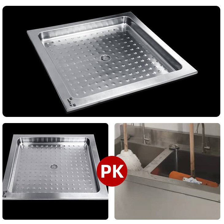 304 Stainless Steel RV Shower Base – Anti-Slip & Leak-Proof